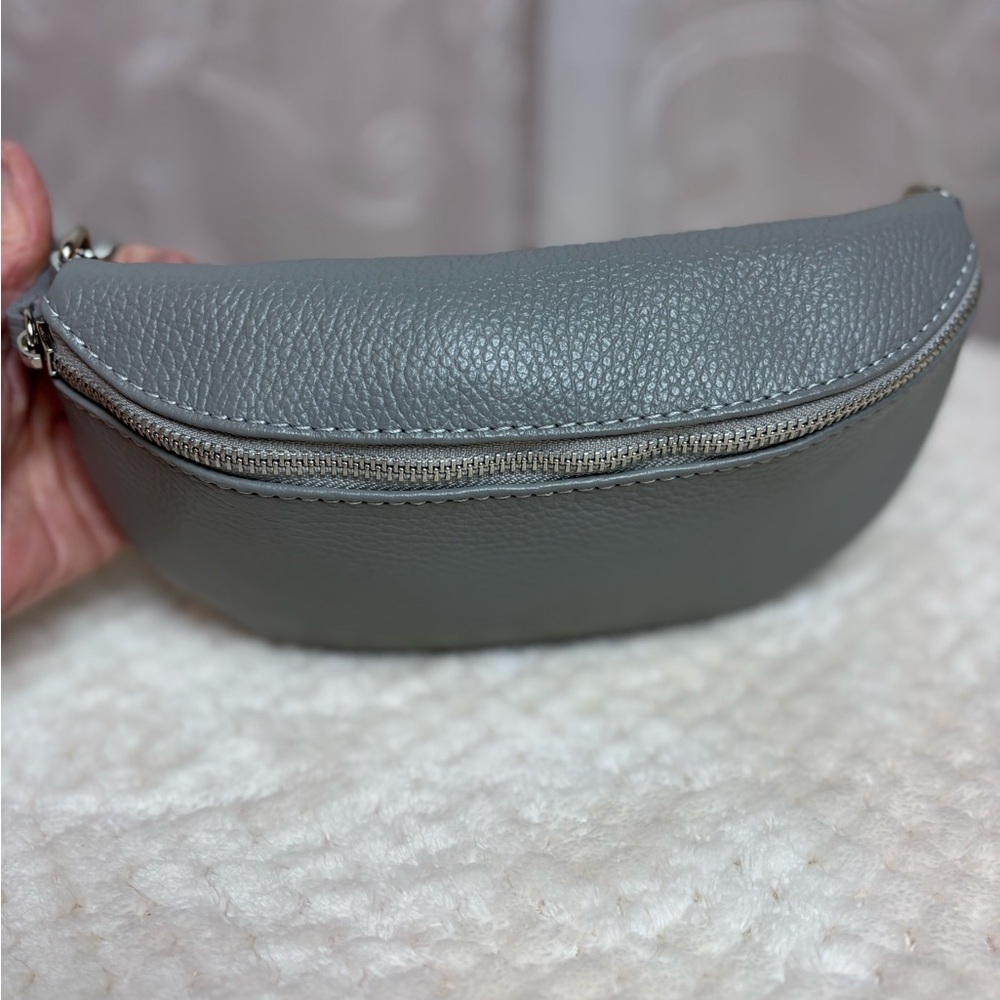 Minimalist Grey Crossbody Belt Bag - Picture 14 of 16